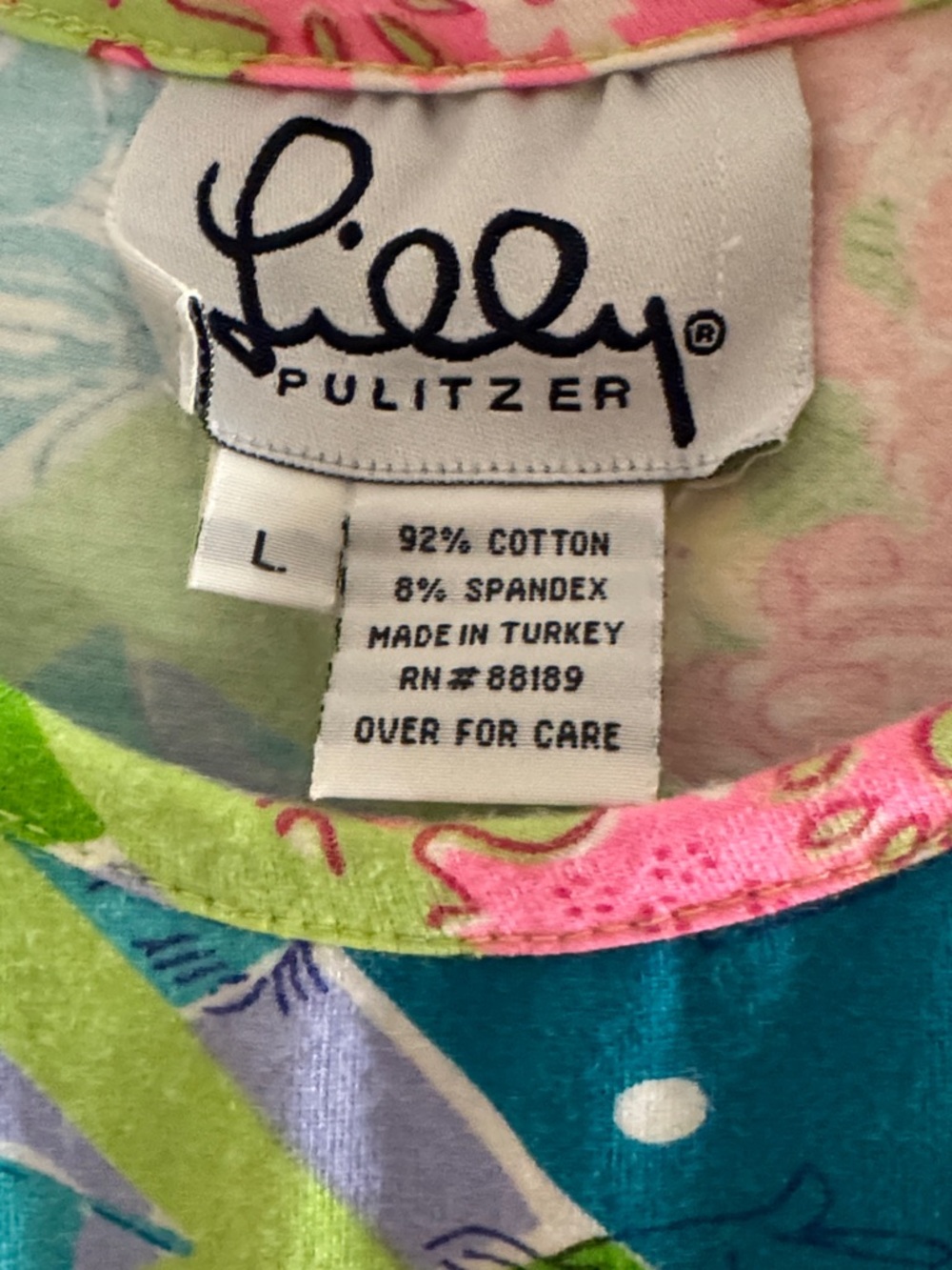 SALE LILLY PULITZER Vintage Sea Life Print Dress - Picture 5 of 5